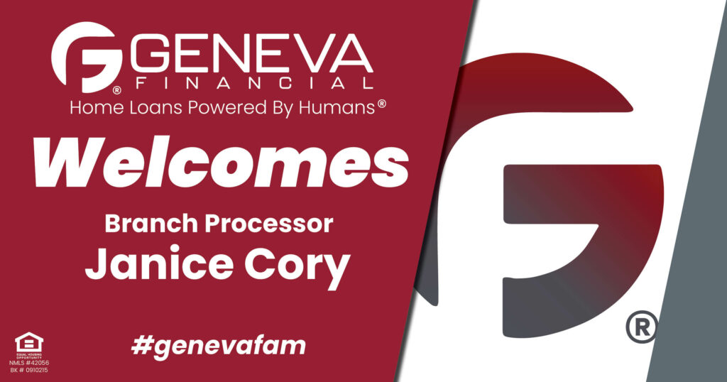 Geneva Financial Welcomes New Branch Processor Janice Cory to Madison, Indiana– Home Loans Powered by Humans®.