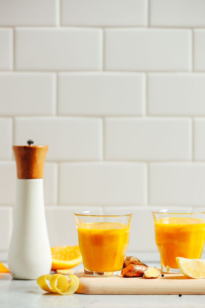 Lemon Ginger Turmeric Wellness Shots