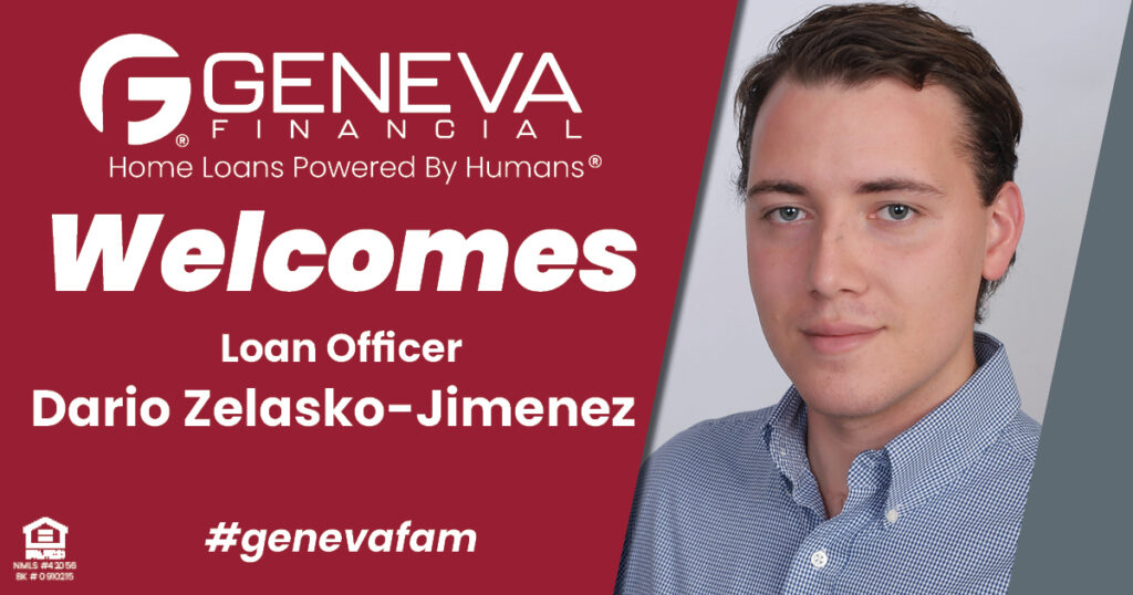 Geneva Financial Welcomes New Loan Officer Dario Zelasko-Jimenez to Cedar Park, TX – Home Loans Powered by Humans®.