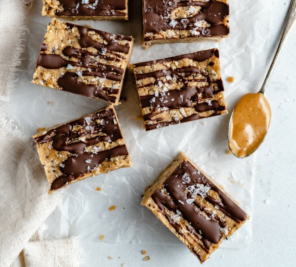 Coconut & Chocolate Peanut Butter Protein Bars